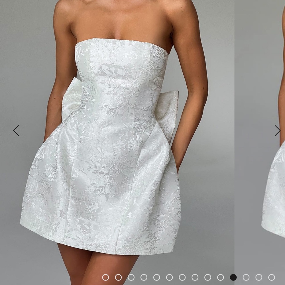 Babyboo eleanora mini dress ivory size xs